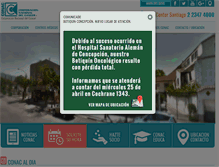Tablet Screenshot of conac.cl
